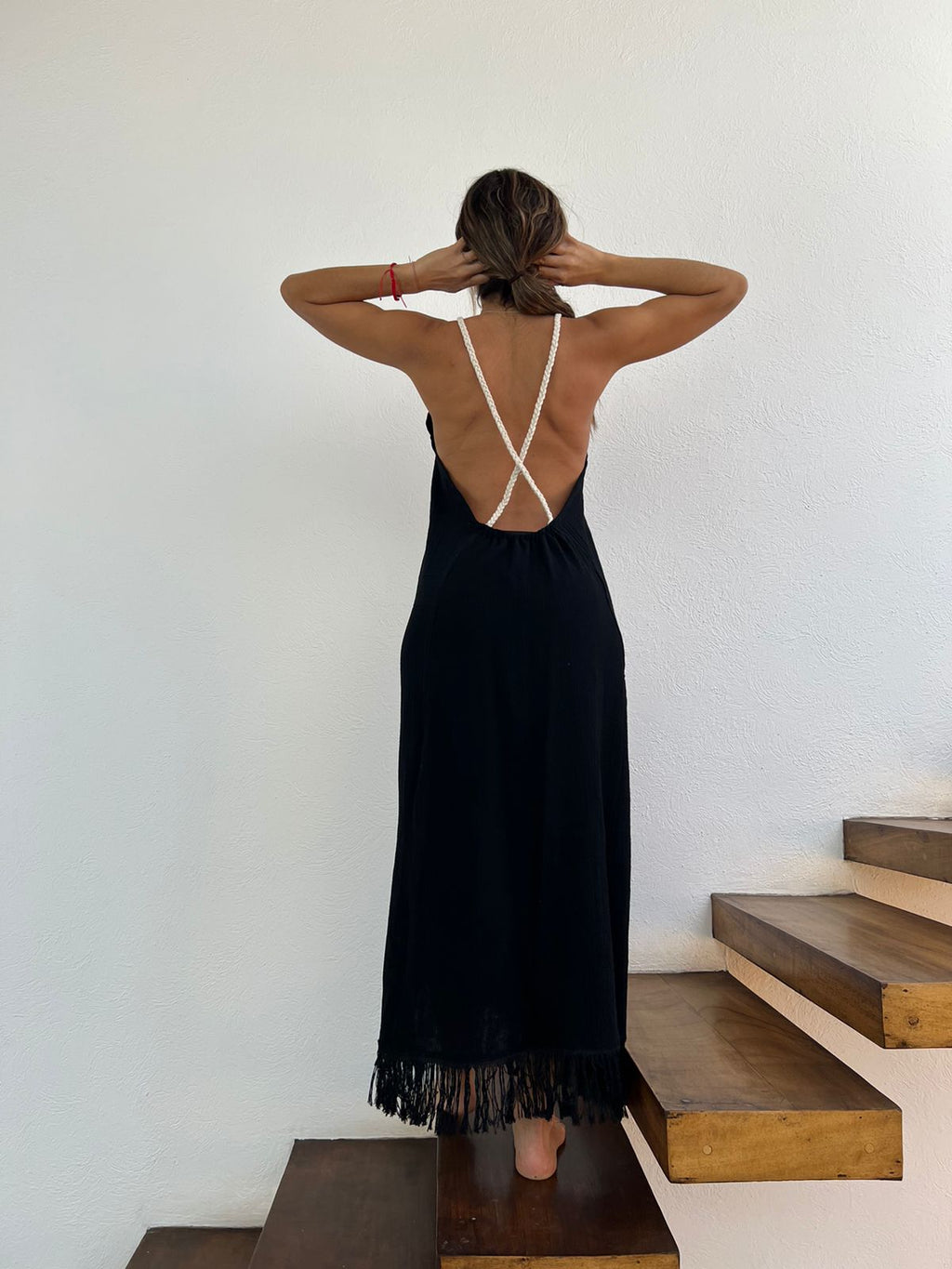 Handmade Boho Beach Maxi Dress "CRUSSY", by ALLE BOHO