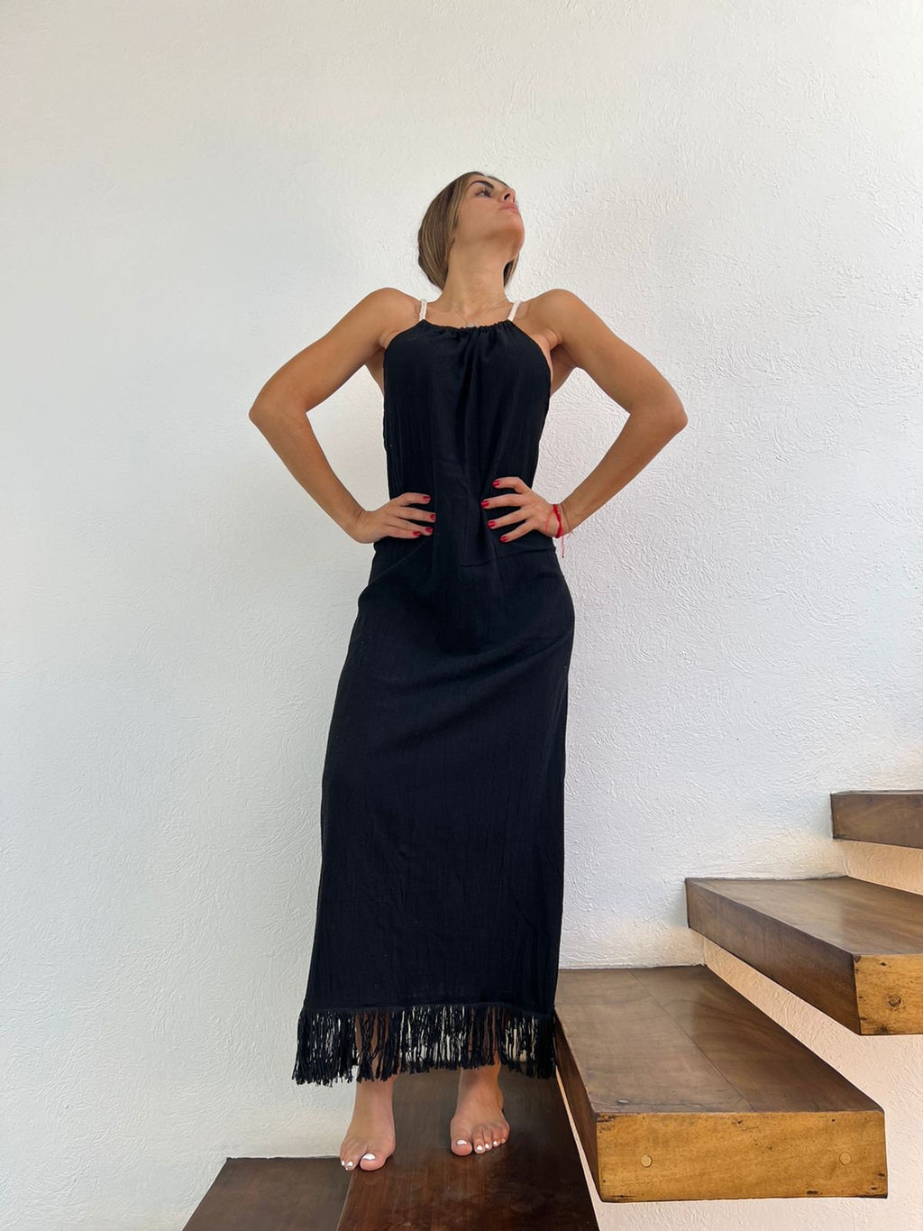 Handmade Boho Beach Maxi Dress "CRUSSY", by ALLE BOHO