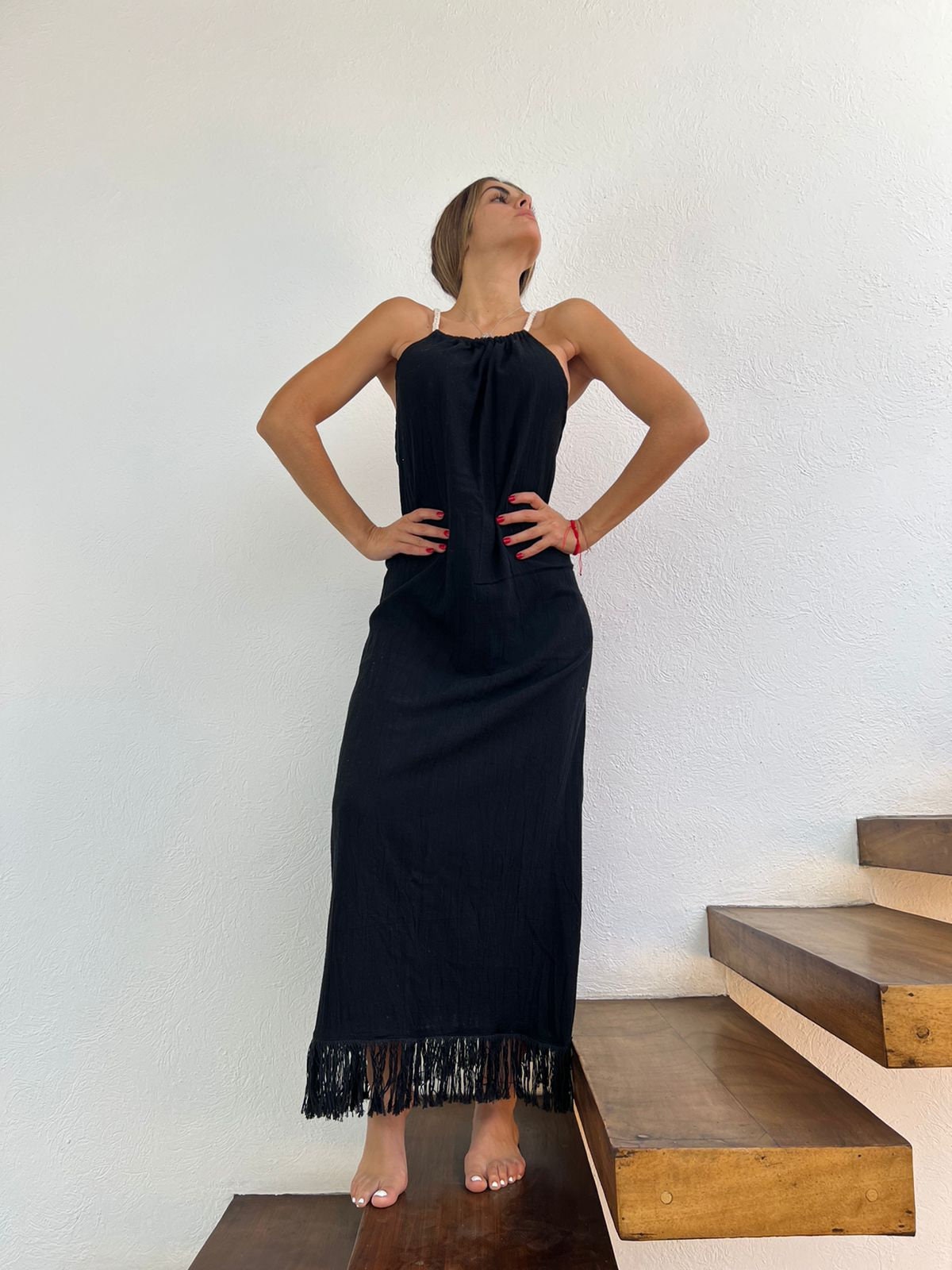Handmade Boho Beach Maxi Dress "CRUSSY", by ALLE BOHO